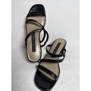 Vintage Hillard and Hanson‎ black sandals 2 In Heel size 6M
